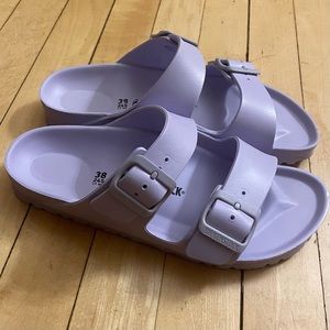 purple Birkenstocks